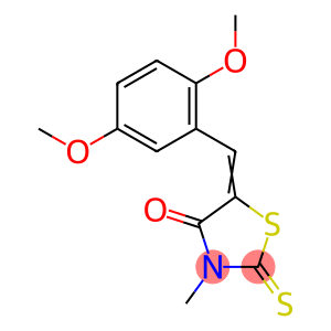 5-(2,5-dimethoxybenzylidene)-3-methyl-2-thioxo-1,3-thiazolidin-4-one