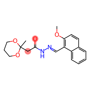 N'-[(2-methoxy-1-naphthyl)methylene]-2-(2-methyl-1,3-dioxan-2-yl)acetohydrazide