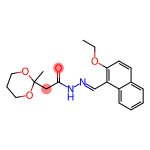 N'-[(2-ethoxy-1-naphthyl)methylene]-2-(2-methyl-1,3-dioxan-2-yl)acetohydrazide