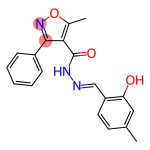 N'-(2-hydroxy-4-methylbenzylidene)-5-methyl-3-phenyl-4-isoxazolecarbohydrazide