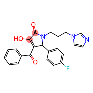 1-(3-(1H-咪唑-1-基)丙基)-4-苯甲酰基-5-(4-氟苯基)-3-羟基-1,5-二氢-2H-吡咯-2-酮