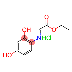 ethyl (2,4-dihydroxyphenyl)iminoacetate hydrochloride