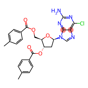 6-Chloro-9-[2-deoxy-3,5-bis-O-(4-methylbenzoyl)-beta-D-erythro-pentofuranosyl]-9H-purin-2-amine