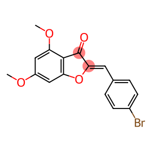 2-(4-BROMOBENZYLIDENE)-4,6-DIMETHOXYBENZOFURAN-3-ONE