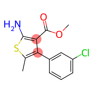 2-AMINO-4-(3-CHLOROPHENYL)-5-METHYL-THIOPHENE-3-CARBOXYLIC ACID METHYL ESTER