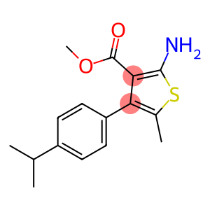 2-氨基-4-(4-异丙苯基)-5-甲基-噻吩-3-羧酸甲酯