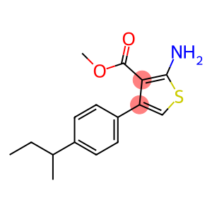 methyl 2-amino-4-(4-butan-2-ylphenyl)thiophene-3-carboxylate