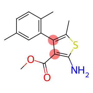 3-Thiophenecarboxylic acid, 2-amino-4-(2,5-dimethylphenyl)-5-methyl-, methyl ester