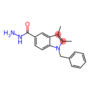 2,3-dimethyl-1-(phenylmethyl)indole-5-carbohydrazide