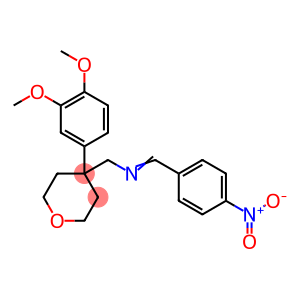 2H-Pyran-4-methanamine, 4-(3,4-dimethoxyphenyl)tetrahydro-N-[(4-nitrophenyl)methylene]-