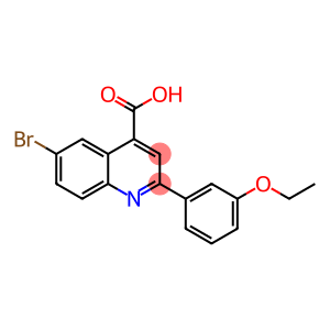 4-Quinolinecarboxylic acid, 6-bromo-2-(3-ethoxyphenyl)-