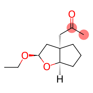 2-Propanone, 1-[(2R,3aR,6aR)-2-ethoxyhexahydro-3aH-cyclopenta[b]furan-3a-yl]-, rel-