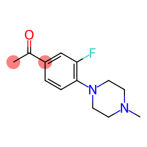 1-[3-fluoro-4-(4-methylpiperazin-1-yl)phenyl]ethanone