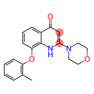 4(1H)-Quinolinone, 8-(2-methylphenoxy)-2-(4-morpholinyl)-