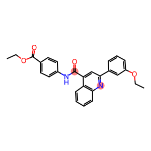 ethyl 4-({[2-(3-ethoxyphenyl)-4-quinolinyl]carbonyl}amino)benzoate