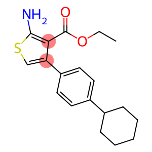 2-amino-4-(4-cyclohexylphenyl)thiophene-3-carboxylic acid ethyl ester