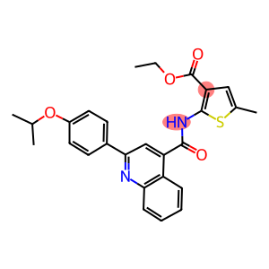 ethyl 2-({[2-(4-isopropoxyphenyl)quinolin-4-yl]carbonyl}amino)-5-methylthiophene-3-carboxylate