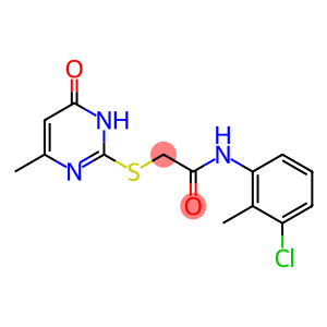 N-(3-chloro-2-methylphenyl)-2-[(4-methyl-6-oxo-1,6-dihydropyrimidin-2-yl)sulfanyl]acetamide