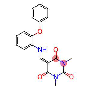 1,3-dimethyl-5-[(2-phenoxyanilino)methylene]-2,4,6(1H,3H,5H)-pyrimidinetrione