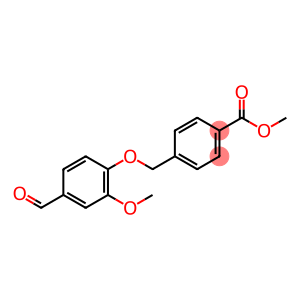 Benzoic acid, 4-[(4-formyl-2-methoxyphenoxy)methyl]-, methyl ester