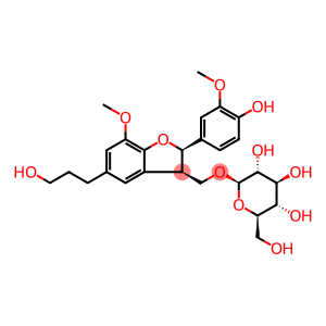 β-D-Glucopyranoside, [(2R,3R)-2,3-dihydro-2-(4-hydroxy-3-methoxyphenyl)-5-(3-hydroxypropyl)-7-methoxy-3-benzofuranyl]methyl