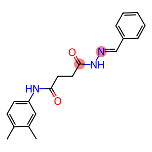 4-(2-benzylidenehydrazino)-N-(3,4-dimethylphenyl)-4-oxobutanamide