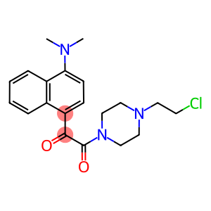 2-[4-(2-chloroethyl)-1-piperazinyl]-1-[4-(dimethylamino)-1-naphthyl]-2-oxoethanone