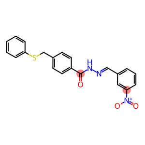 N'-{3-nitrobenzylidene}-4-[(phenylsulfanyl)methyl]benzohydrazide