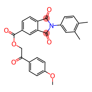 2-(4-methoxyphenyl)-2-oxoethyl 2-(3,4-dimethylphenyl)-1,3-dioxo-5-isoindolinecarboxylate