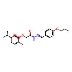 2-(5-isopropyl-2-methylphenoxy)-N'-(4-propoxybenzylidene)acetohydrazide