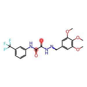 2-oxo-N-[3-(trifluoromethyl)phenyl]-2-[2-(3,4,5-trimethoxybenzylidene)hydrazino]acetamide