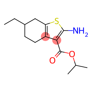 2-氨基-6-乙基-4,5,6,7-四氢-1-苯并噻吩-3-甲酸异丙酯