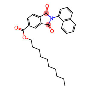 decyl 2-(1-naphthyl)-1,3-dioxo-5-isoindolinecarboxylate