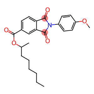 1-methylheptyl 2-(4-methoxyphenyl)-1,3-dioxoisoindoline-5-carboxylate