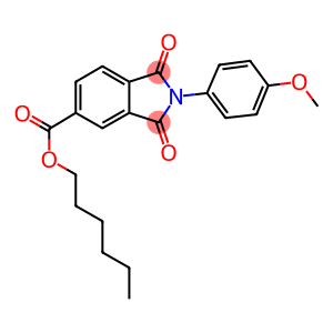 hexyl 2-(4-methoxyphenyl)-1,3-dioxoisoindoline-5-carboxylate