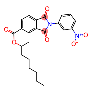 1-methylheptyl 2-{3-nitrophenyl}-1,3-dioxoisoindoline-5-carboxylate