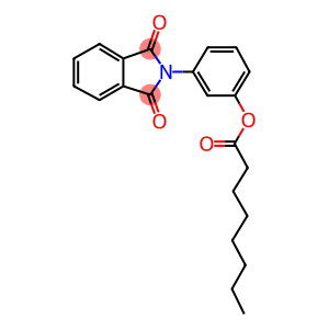 3-(1,3-dioxo-1,3-dihydro-2H-isoindol-2-yl)phenyl octanoate