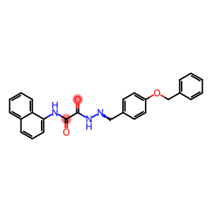 2-{2-[4-(benzyloxy)benzylidene]hydrazino}-N-(1-naphthyl)-2-oxoacetamide