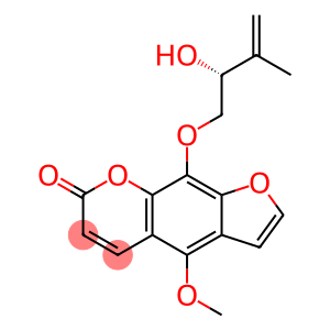 7H-Furo[3,2-g][1]benzopyran-7-one,9-[(2- hydroxy-3-methyl-3-butenyl)oxy]-4- methoxy-,(-)-