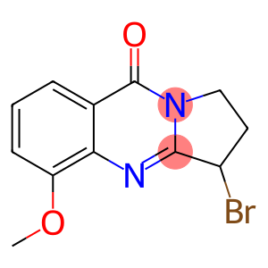 Pyrrolo[2,1-b]quinazolin-9(1H)-one,  3-bromo-2,3-dihydro-5-methoxy-