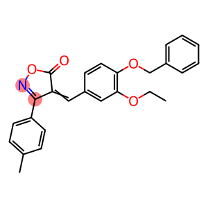 4-[4-(benzyloxy)-3-ethoxybenzylidene]-3-(4-methylphenyl)-5(4H)-isoxazolone