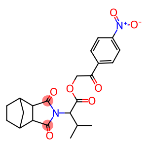 2-{4-nitrophenyl}-2-oxoethyl 2-(3,5-dioxo-4-azatricyclo[5.2.1.0~2,6~]dec-4-yl)-3-methylbutanoate