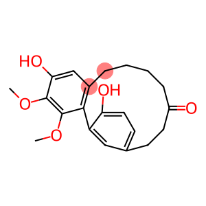 2,6-Dihydroxy-3,4-dimethoxy-10,11,13,14,15,16-hexahydro-12H-5,9-methenobenzocyclotetradecen-12-one