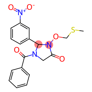 1-benzoyl-2-{3-nitrophenyl}-3-[(methylsulfanyl)methoxy]-4-imidazolidinone