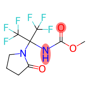 Carbamic acid, [2,2,2-trifluoro-1-(2-oxo-1-pyrrolidinyl)-1-(trifluoromethyl)ethyl]-, methyl ester (9CI)