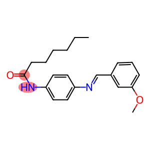 N-{4-[(3-methoxybenzylidene)amino]phenyl}heptanamide