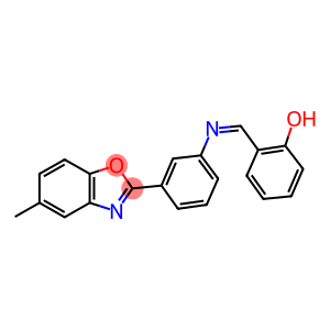 2-({[3-(5-methyl-1,3-benzoxazol-2-yl)phenyl]imino}methyl)phenol