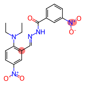 N'-{2-(diethylamino)-5-nitrobenzylidene}-3-nitrobenzohydrazide