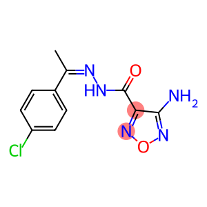 4-amino-N'-[1-(4-chlorophenyl)ethylidene]-1,2,5-oxadiazole-3-carbohydrazide