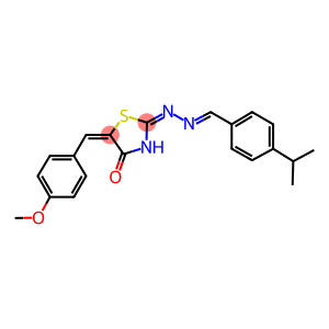 4-isopropylbenzaldehyde [5-(4-methoxybenzylidene)-4-oxo-1,3-thiazolidin-2-ylidene]hydrazone